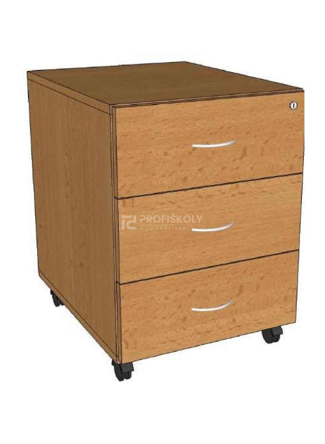 Kontejner 3 zásuvkový mobilní