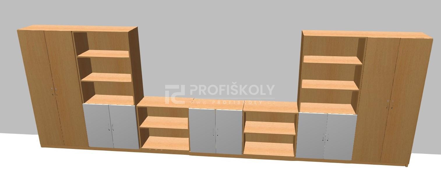 Sestava školních skříní NB02