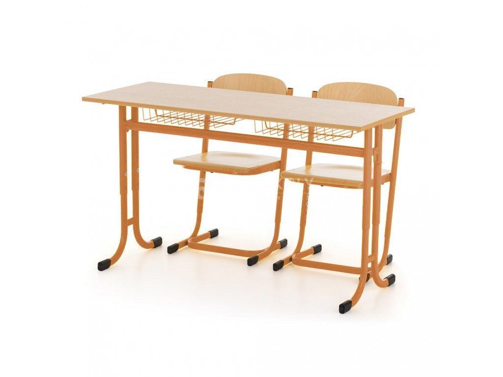 Školní set DENIS 2-místný pevný