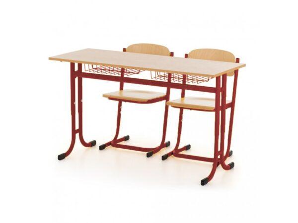 školní set lavice a židle DENIS 2 místný, pevný