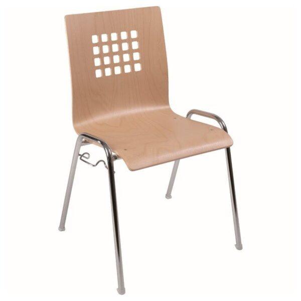 Konferenční židle od PROFIŠKOLY s dřevěnou skořepinou se řadí mezi velice oblíbený školní nábytek