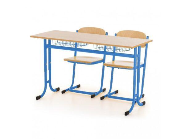 školní set lavice a židle DENIS 2 místný, stavitelný