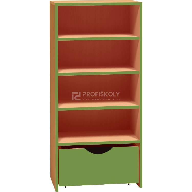 Skříňka s policemi a kontejnerem PROMA (š/v/h) 600x1210x450 mm