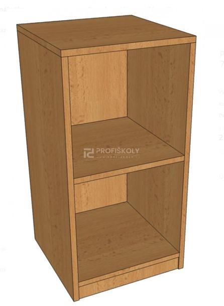Skříň policová otevřená úzká 779x400x400 mm