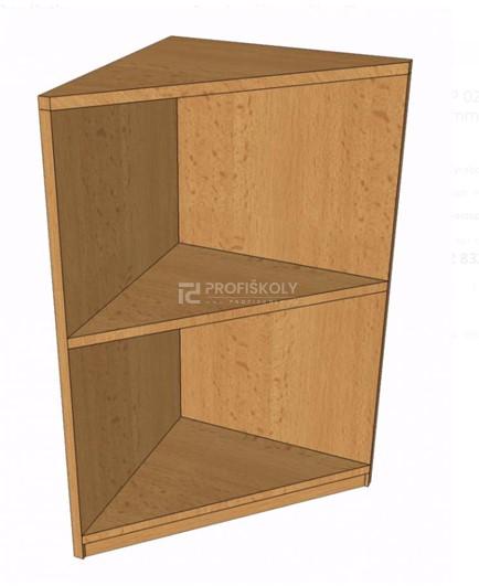 Skříň policová - roh vnější 779x400x400 mm