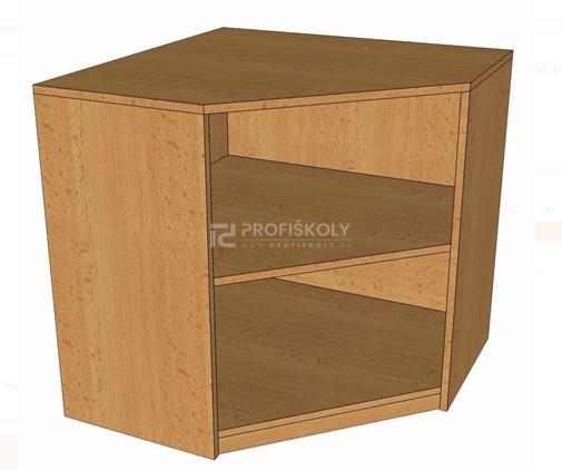 Skříň policová - roh vnitřní 779x800x800 mm
