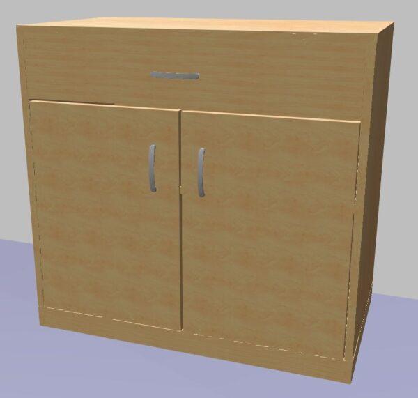Skříňka s dvířky a zásuvkou 779x800x450