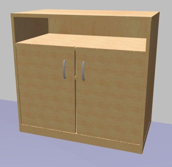 Skříňka s dvířky a regálem 779x800x450