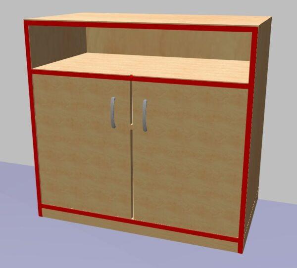 Skříňka s dvířky a regálem 779x800x450 - Image 2