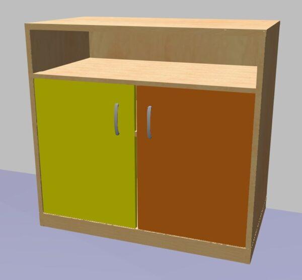 Skříňka s dvířky a regálem 779x800x450 - Image 4