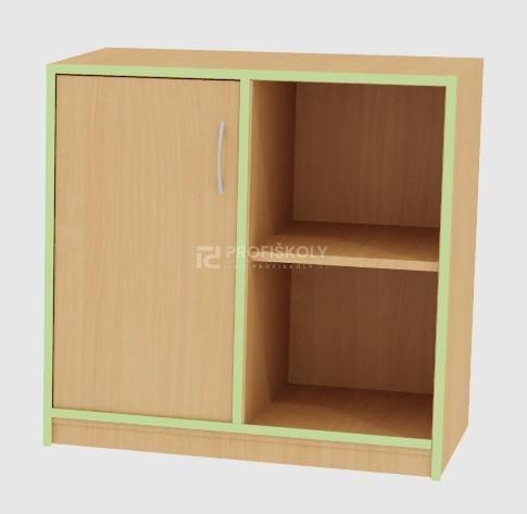 Skříňka s dvířkem a poličkou GRANT 779x800x450