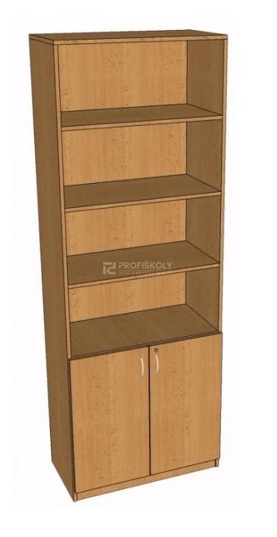 Skříňka s dvířky a regálem 2203x800x419 mm