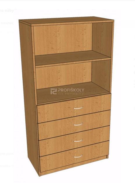 Skříň kombinovaná, 4x zásuvka 1491x800x400 mm