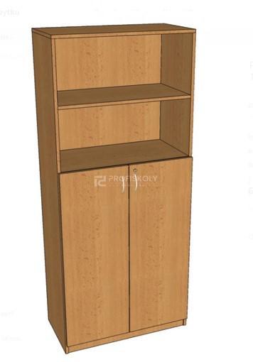 Skříň policová, částečně otevř. 1847x800x419 mm