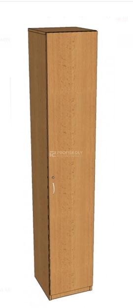 Skříň policová s dveřmi úzká 2203x400x419 mm