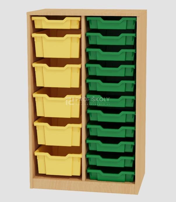 Regál pro plastové boxy GRANT 1135x700x450