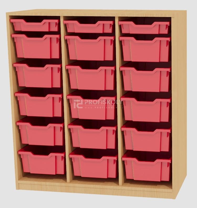 Regál pro plastové boxy GRANT 1135x1040x450