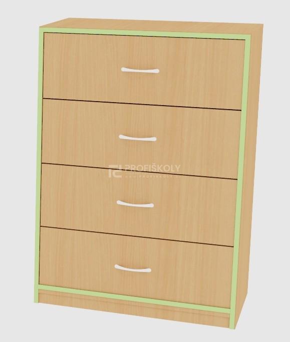 Skř&iacute;ňka se 4 z&aacute;suvkami GRANT 1135x800x450