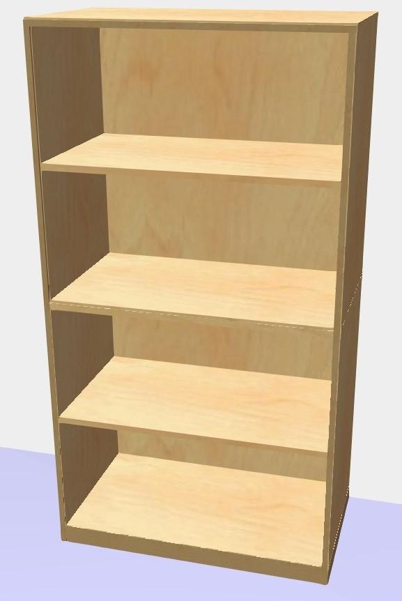 Regál s poličkami GRANT 1491x800x450