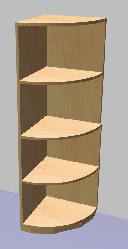 Zakončovací díl rohový GRANT 1491x450x450