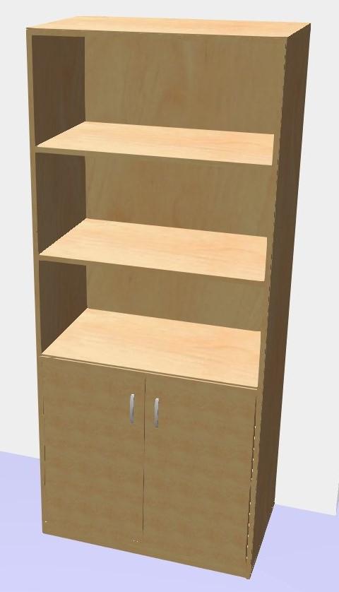 Skříňka s dvířky a regálem GRANT 1847x800x450