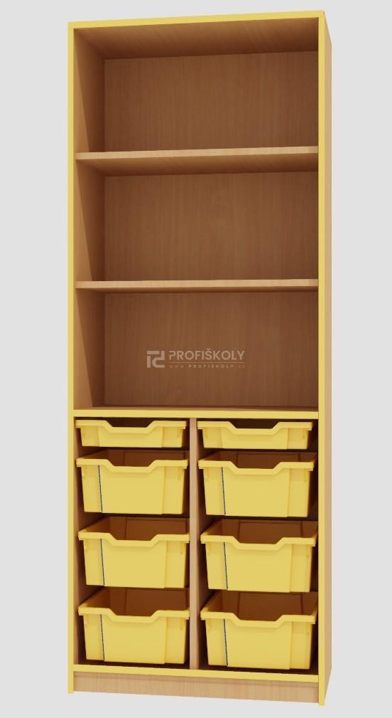 Skříň otevřená pro plastové boxy GRANT 1847x700x450