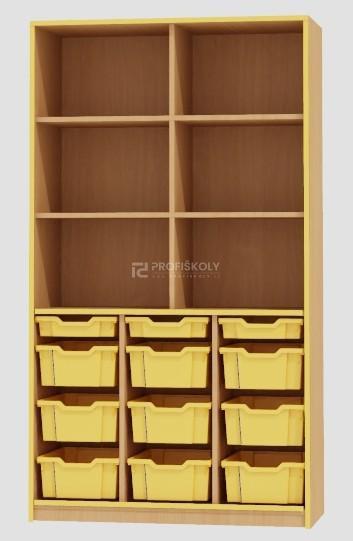 Skř&iacute;ň otevřen&aacute; pro plastov&eacute; boxy GRANT 1847x1040x450