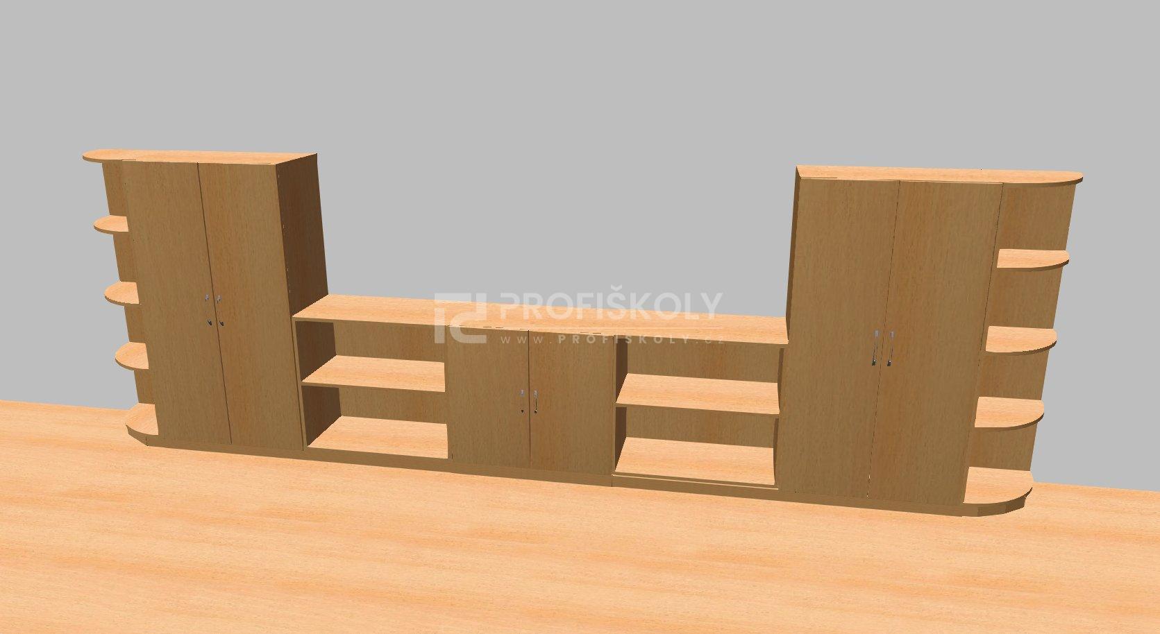 Sestava školních skříní NB03