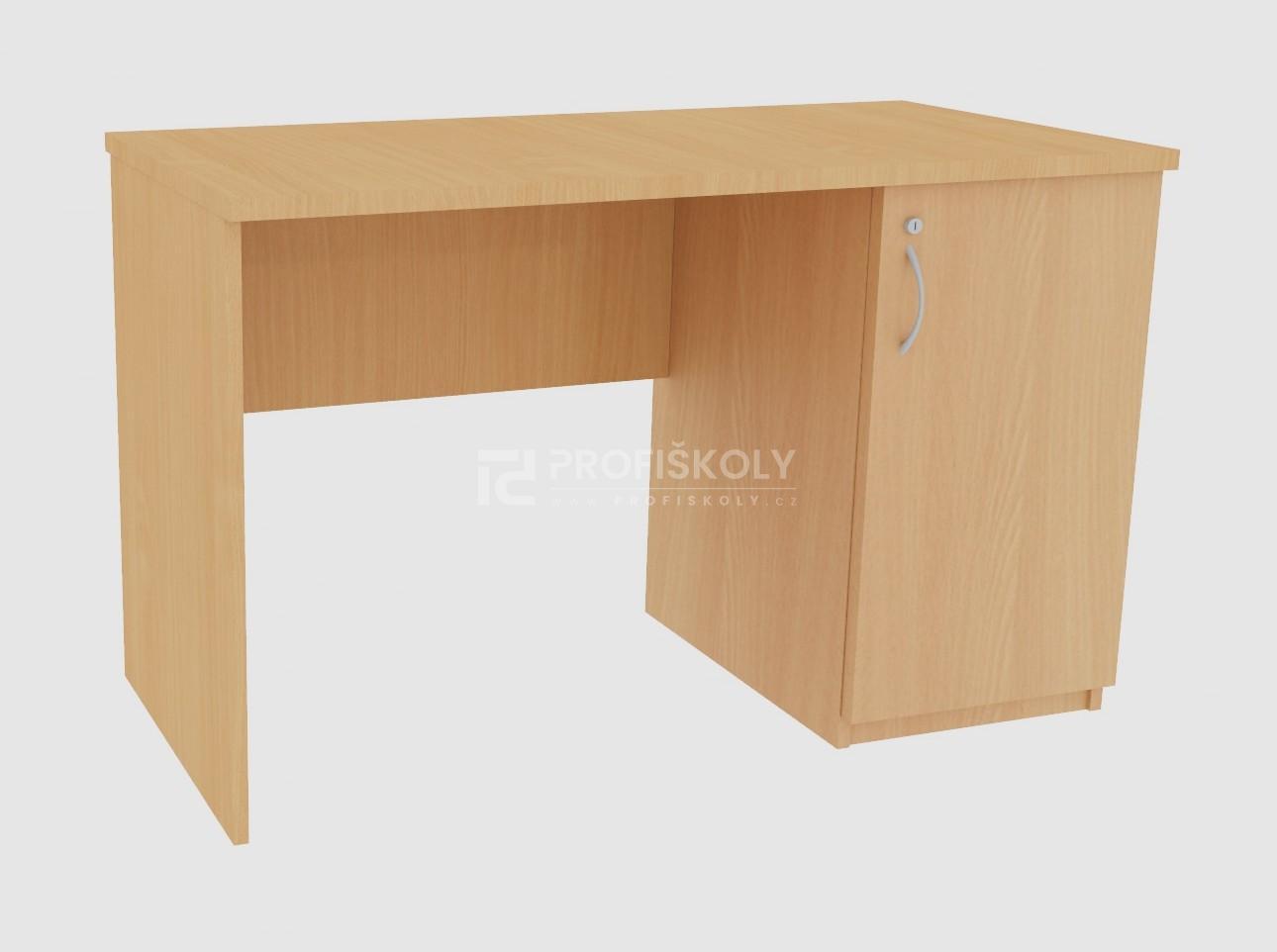 Kancel&aacute;řsk&yacute; stůl s dv&iacute;řkem, podnož lamino