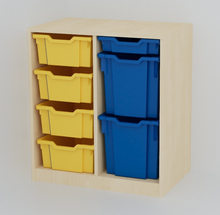 Regál pro plastové boxy COLOR 779x700x450