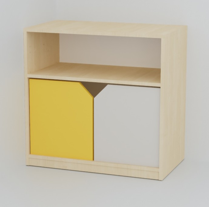 Skříňka s dvířky a regálem COLOR 779x800x450