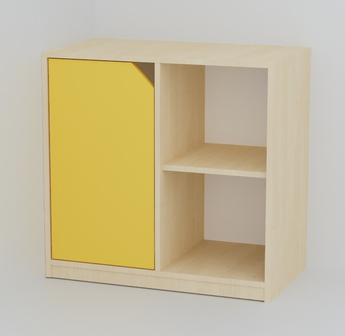 Skříňka s dvířkem a poličkou COLOR 779x800x450