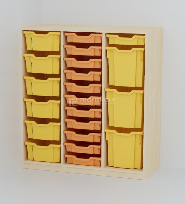 Regál pro plastové boxy COLOR 1135x1040x450