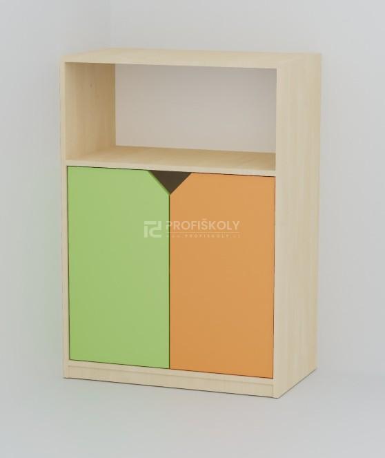 Skříňka s dvířky a regálem COLOR 1135x800x450