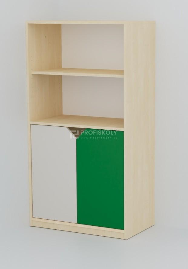 Skříňka s dvířky a regálem COLOR 1491x800x450