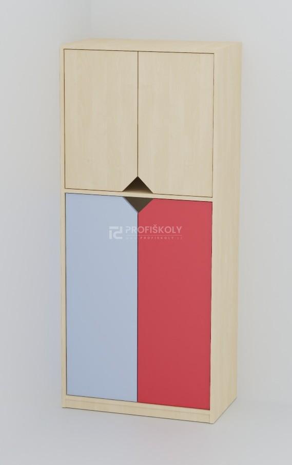 Skříňka se 4 dvířky COLOR 1847x800x450 (spodní vyšší)