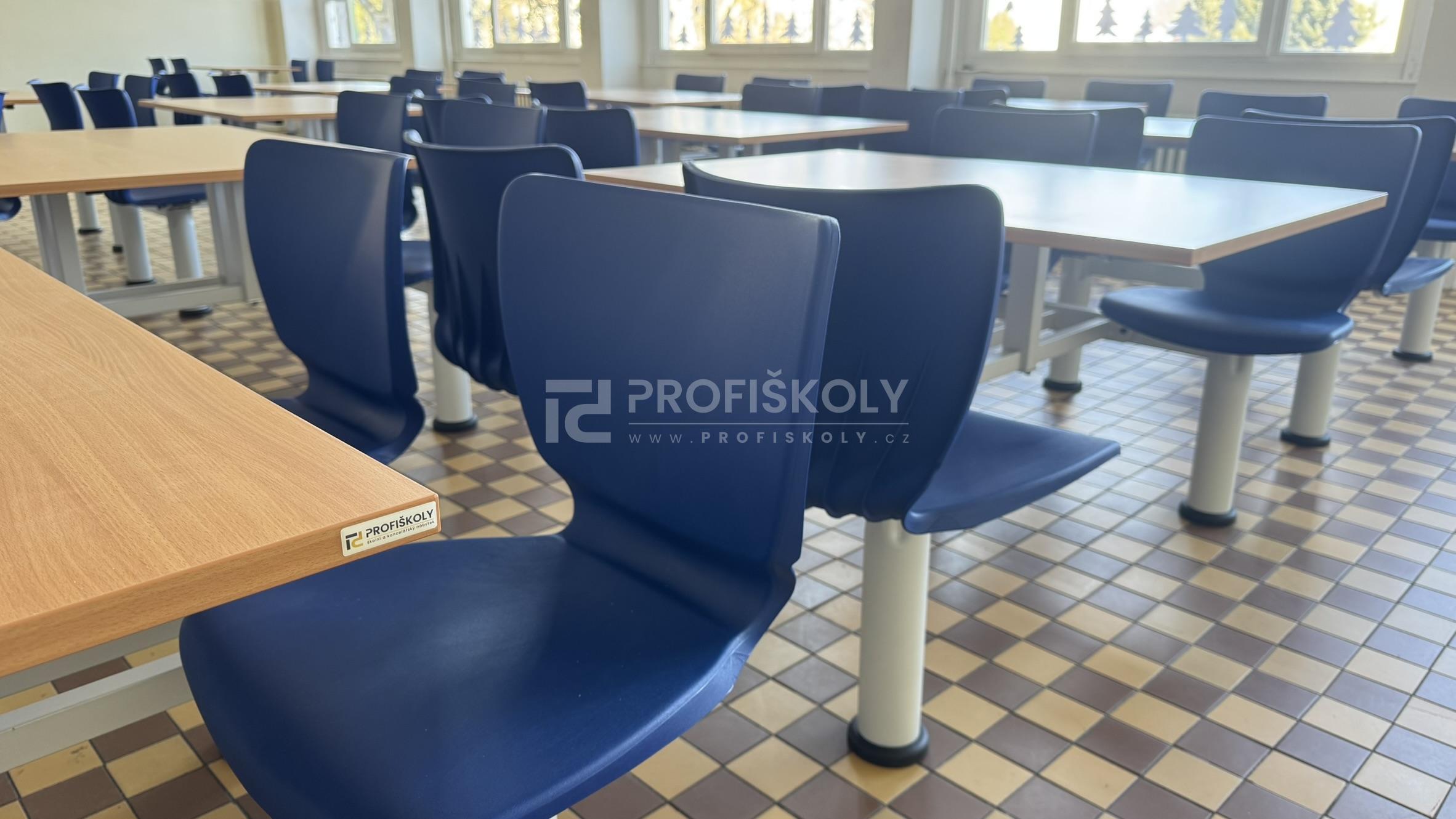 Školní lavice a židle, nábytek do školní jídelny pro ZŠ Humpolec